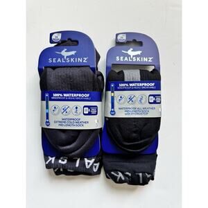 2 pairs Waterproof All Weather Mid Length Sock With hydrostop & extreme cold M